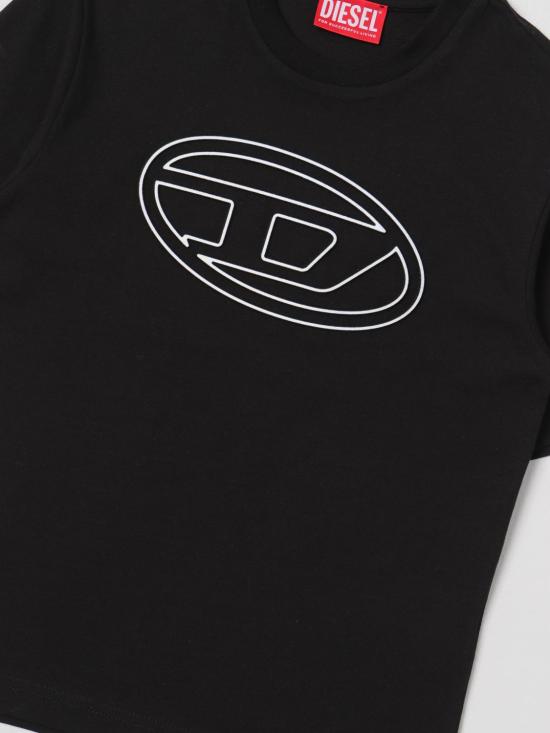  [키즈] 디젤 티셔츠 J017880BEAF K900 Black - DIESEL