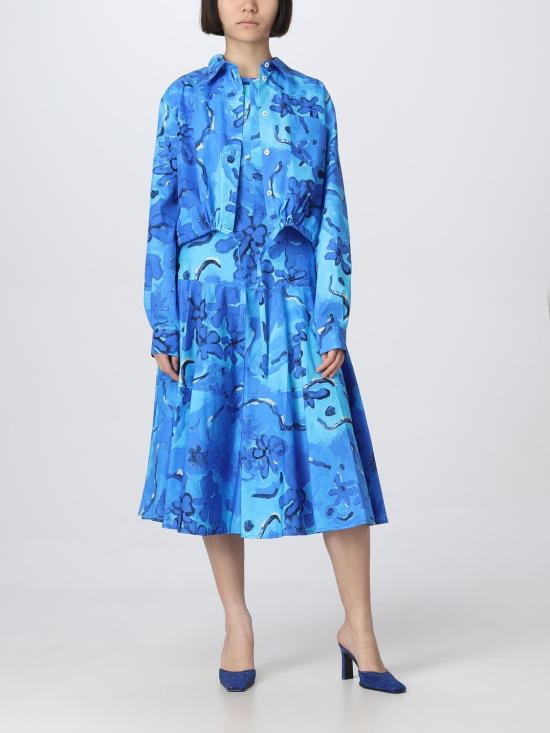  마르니 블라우스 CAMA0526A0UTC230 MMB52 Blue - MARNI