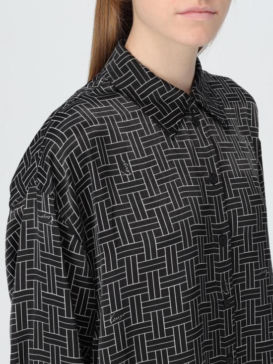 24FW 겐조 셔츠 FE62CH2479R1 99 Black - KENZO