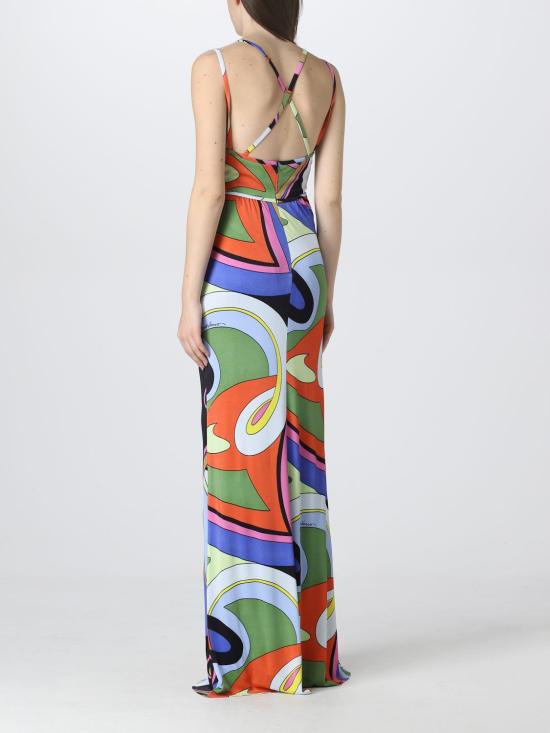  모스키노 롱 원피스 A04430556 1888 Multicolor - MOSCHINO