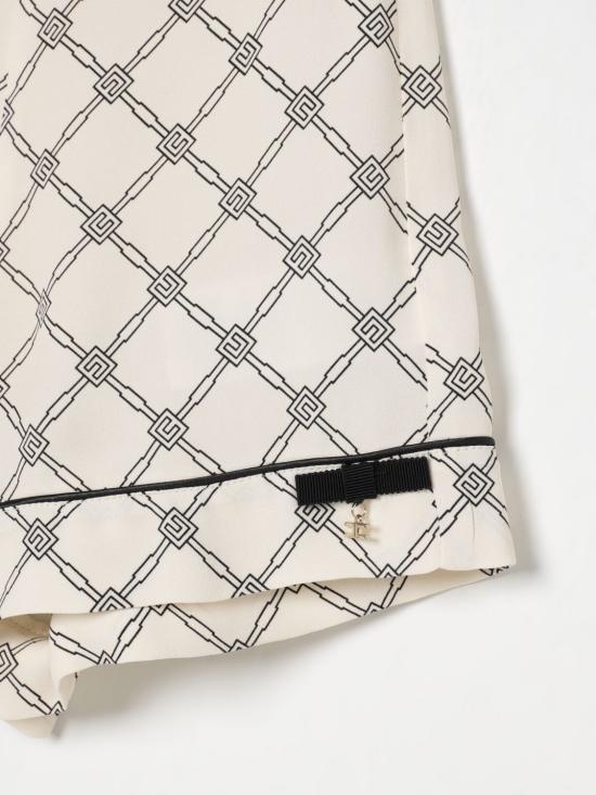 25FW [키즈] 엘리자베타프랜치 쇼츠/버뮤다 EFBE073I022 D350 Yellow Cream - ELISABETTA FRANCHI