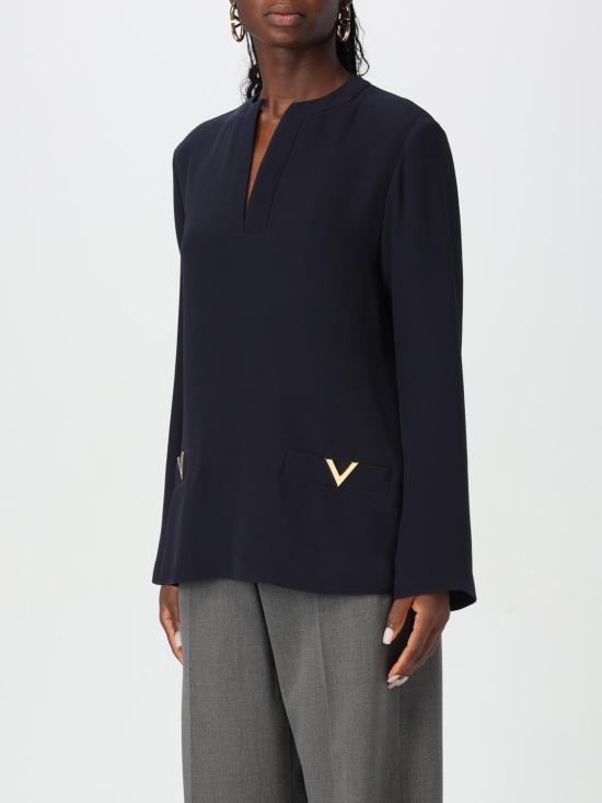 24FW 발렌티노 가라바니 탑 5B3AB6K01MM 598 Blue - VALENTINO GARAVANI