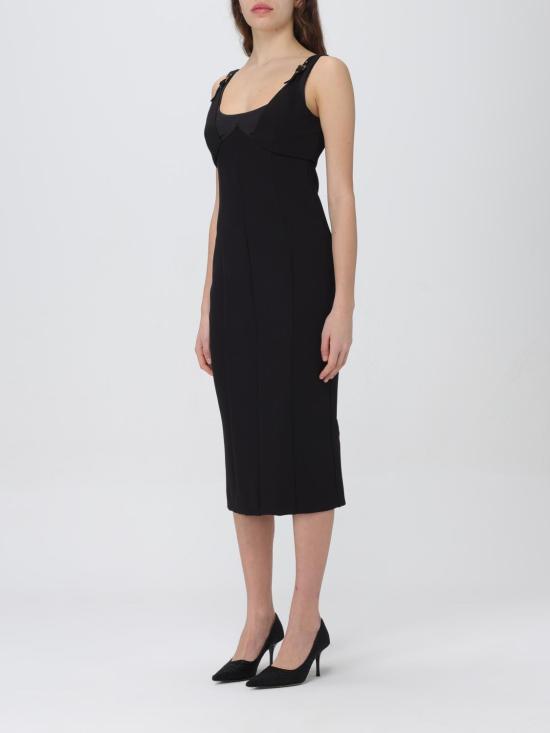  베르사체 미디 원피스 76HAO919N0103 899 Black - VERSACE