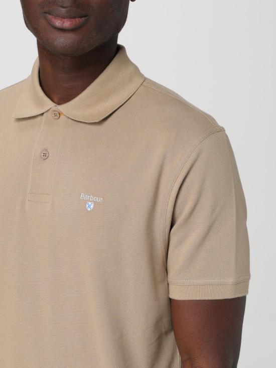 25FW 바버 폴로 티셔츠 MML0012 ST17 Beige - BARBOUR