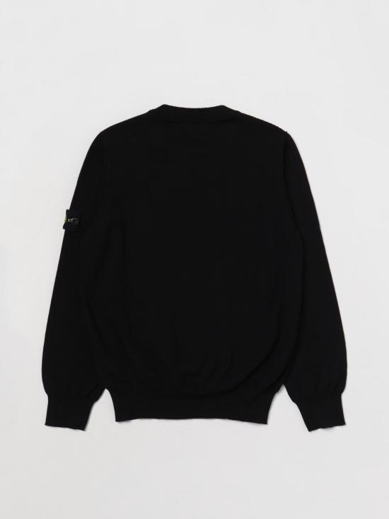 25FW [키즈] 스톤 아일랜드 풀오버 501A4 V0029 Black - STONE ISLAND