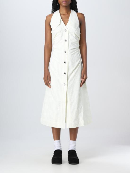  가니 롱 원피스 F7062 279 Yellow Cream