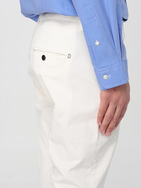 25FW 돈답 스트레이트 팬츠 UP235GSE046UPTD 003 White 1 - DONDUP