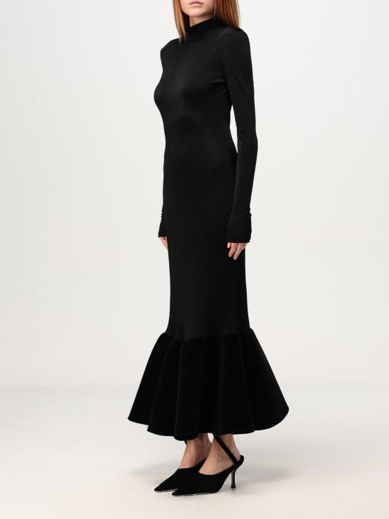 24FW 데이비드 코마 롱 원피스 PF24DK35DA Black - DAVID KOMA