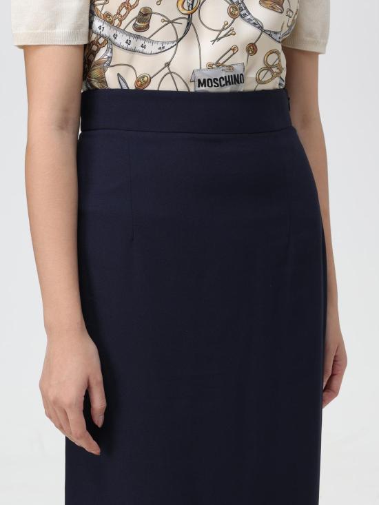  모스키노 스커트 01155533 8510 Blue - MOSCHINO