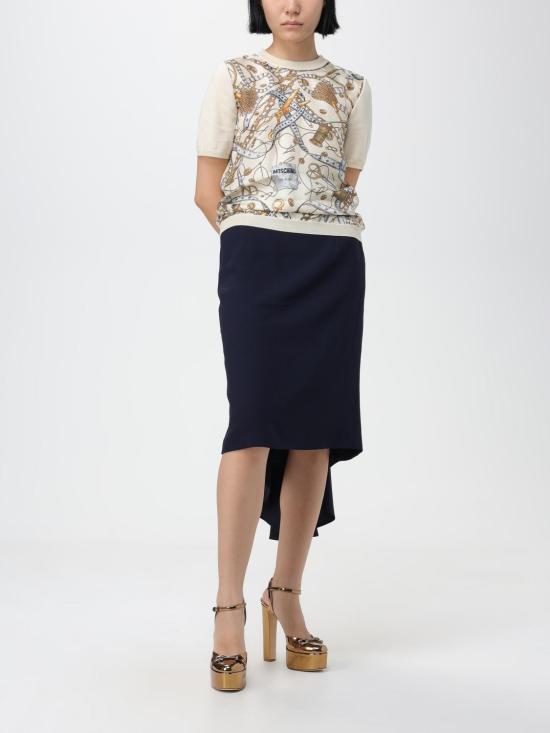  모스키노 스커트 01155533 8510 Blue - MOSCHINO