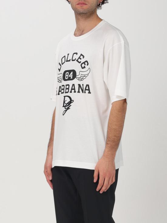25FW 돌체앤가바나 반팔 티셔츠 G8PN9ZG7NSN W0111 White - DOLCE & GABBANA