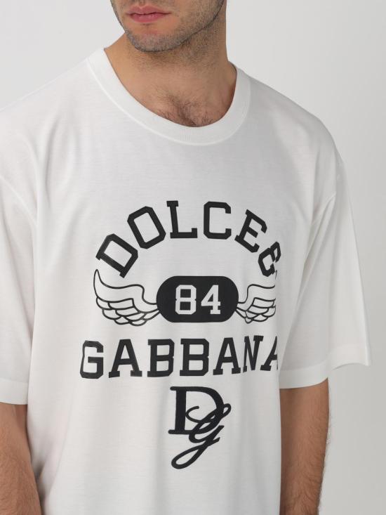 25FW 돌체앤가바나 반팔 티셔츠 G8PN9ZG7NSN W0111 White - DOLCE & GABBANA