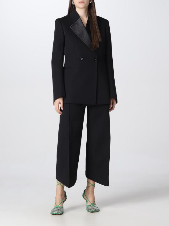 25FW 보테가베네타 스트레이트 팬츠 708514VKIV0 1000 Black - BOTTEGA VENETA