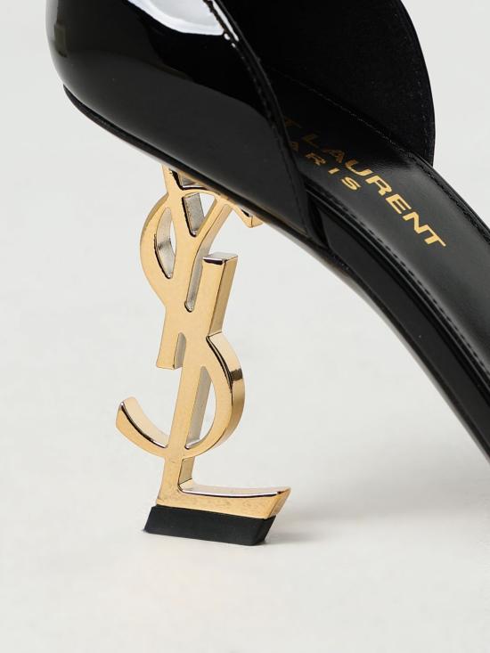 26SS 생로랑 페이턴트 레더 오피움 샌들 5576791TV1A 1000 Black - SAINT LAURENT