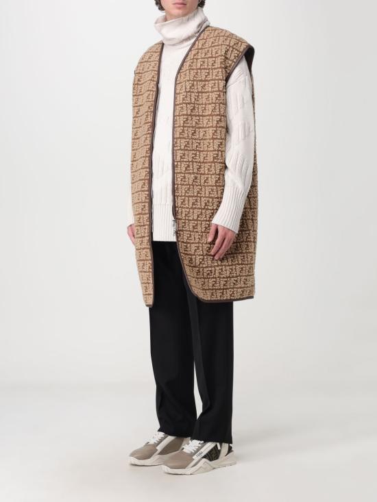 25FW 펜디 베스트 FT0059APNH F1EPI Beige - FENDI