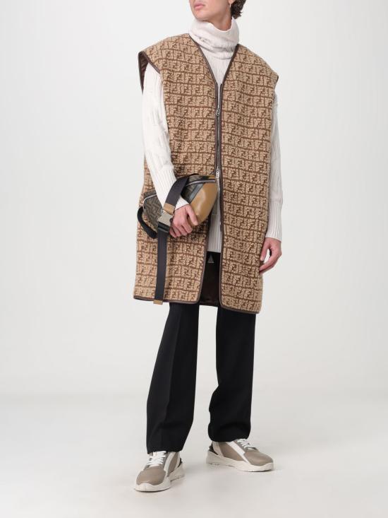 25FW 펜디 베스트 FT0059APNH F1EPI Beige - FENDI