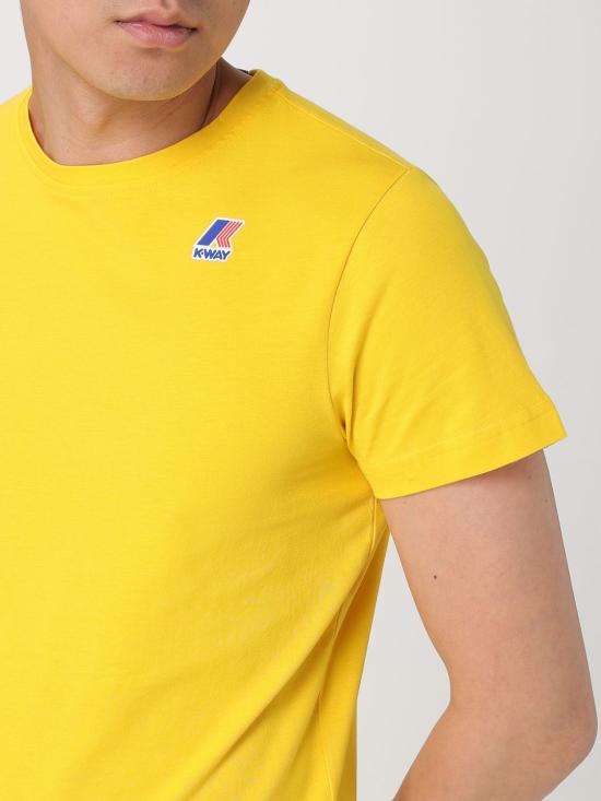 25FW 까웨 반팔 티셔츠 K007JE0 T05 Yellow - K-WAY