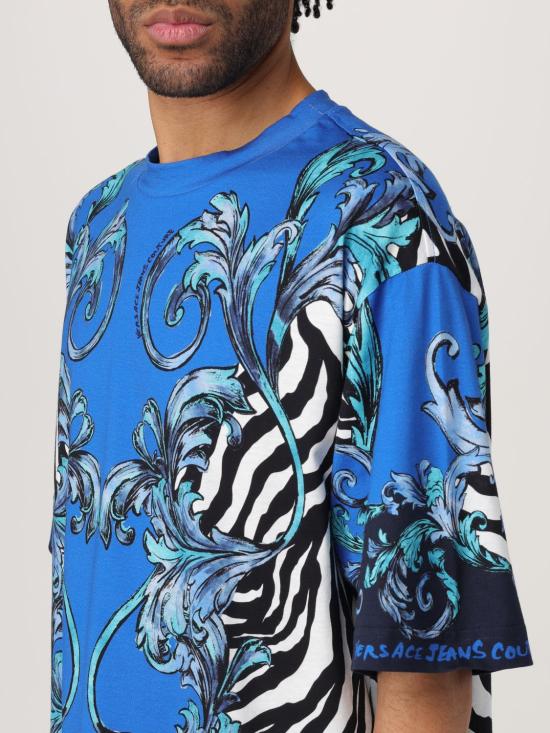 25SS 베르사체 반팔 티셔츠 78GAH6XAJS464 288 Multicolor - VERSACE