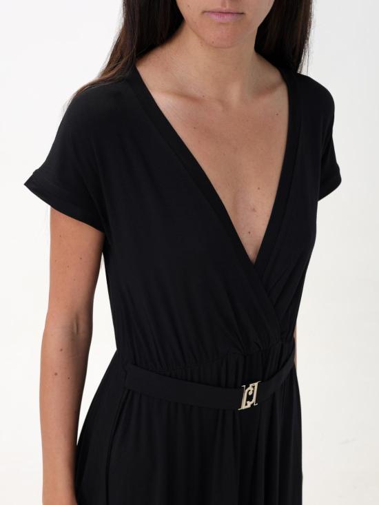  리우조 미디 원피스 VA4112JS360 22222 Black - LIU JO