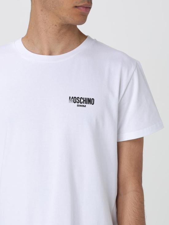  모스키노 반팔 티셔츠 07039408 0001 White - MOSCHINO