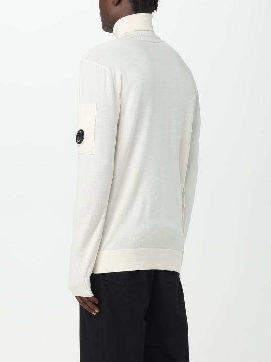 25FW 씨피 컴퍼니 터틀넥 15CMKN076A005528A 103 White - C.P. COMPANY