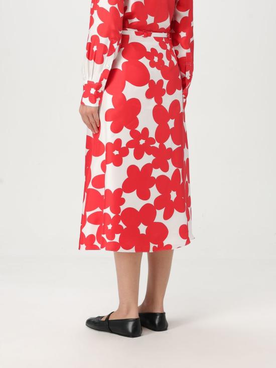 25FW 마르니 스커트 GOMA0709CSUTSG26 DIR63 Red - MARNI