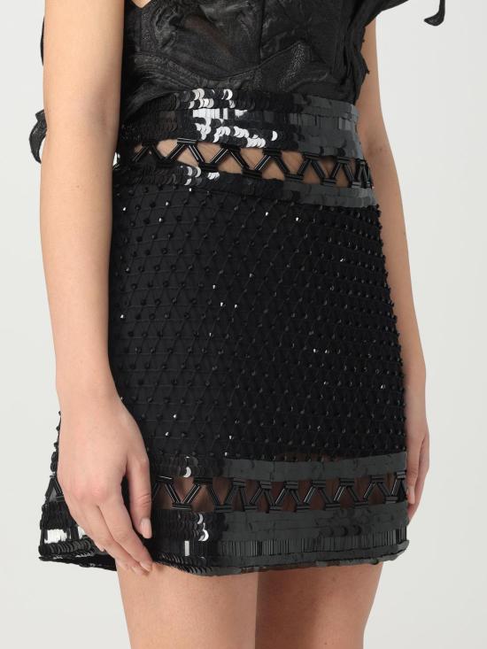 25FW 알베르타 페레티 숏 스커트 01225159 0555 Black - ALBERTA FERRETTI