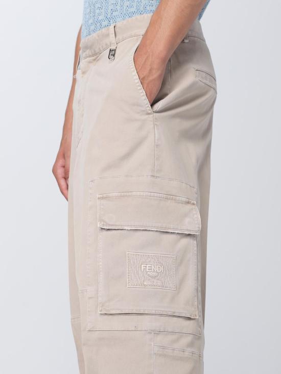 25FW 펜디 스트레이트 팬츠 FB0886AO6Y F1LU2 Beige - FENDI