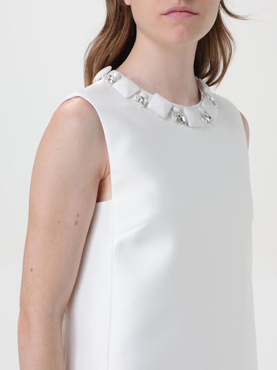  베르사체 숏 원피스 10150061A10598 1W010 White - VERSACE