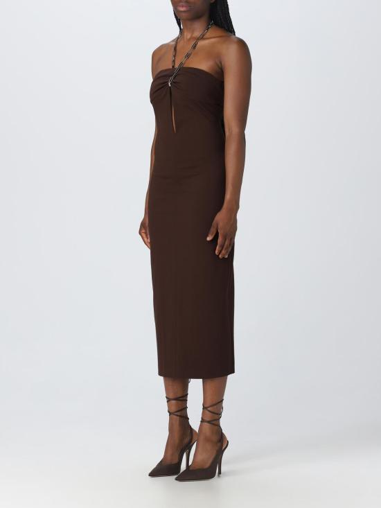  디 아티코 미디 원피스 236WCW85RY02 204 Brown - THE ATTICO