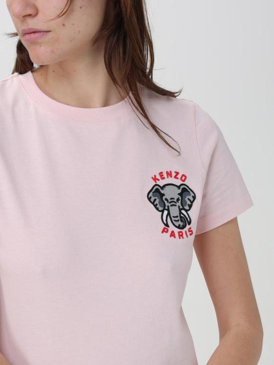  겐조 반팔 티셔츠 FE52TS1134SG 34 Pink - KENZO