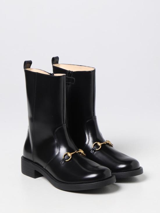 25FW [키즈] 구찌 슈즈 703562U3D00 1000 Black - GUCCI