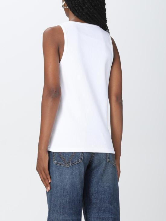 25FW 보테가베네타 민소매 티셔츠 715043V2I50 9071 White - BOTTEGA VENETA