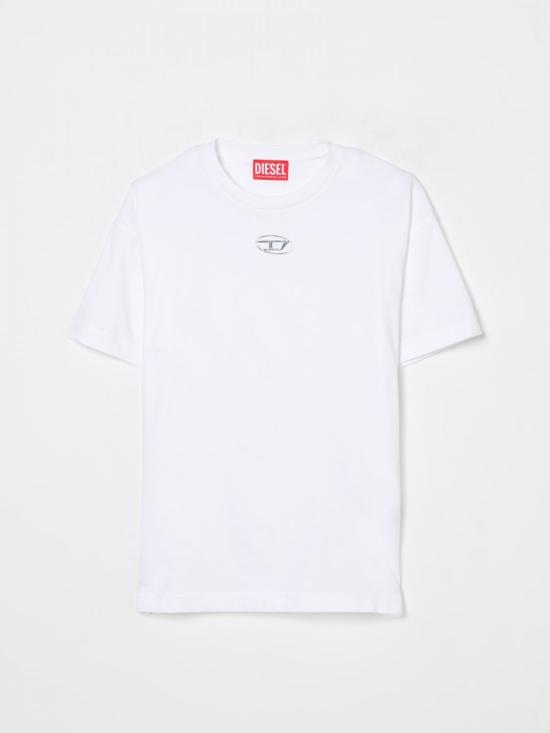 25FW [키즈] 디젤 티셔츠 J0202200YI9 K100 White