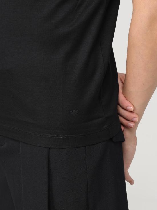 25FW 엠포리오 아르마니 반팔 티셔츠 8N1TE81JUVZ 0999 Black - EMPORIO ARMANI