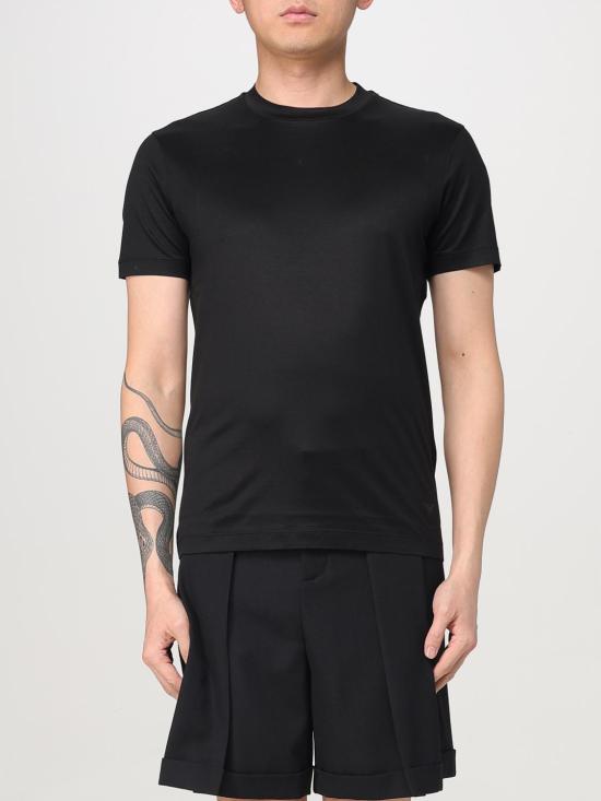 25FW 엠포리오 아르마니 반팔 티셔츠 8N1TE81JUVZ 0999 Black