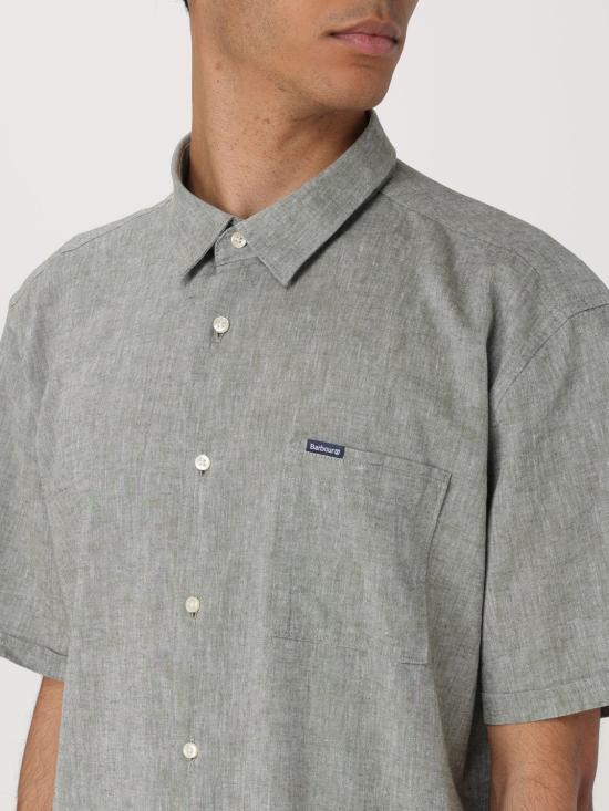  바버 반팔 셔츠 MSH5093 OL31 Olive - BARBOUR