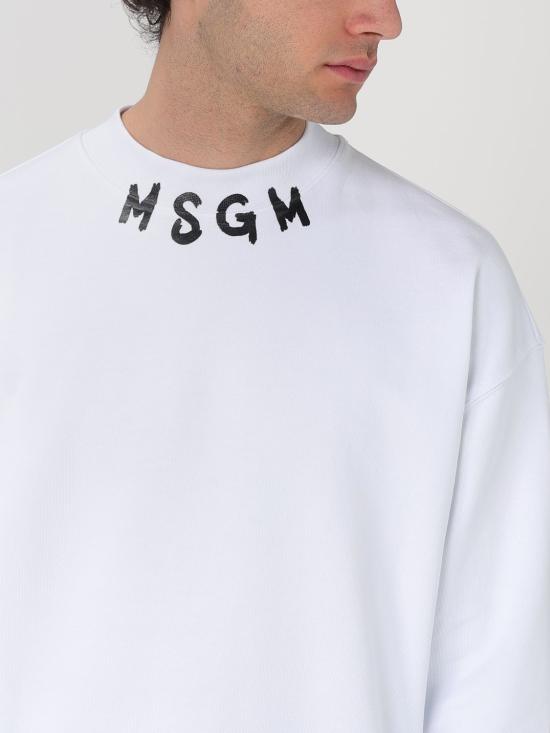 25FW 엠에스지엠 긴팔 티셔츠 3840MM103257000 01 White - MSGM