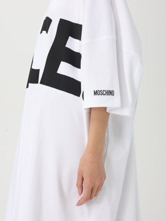 25SS 모스키노 롱 원피스 04450442 1001 White - MOSCHINO