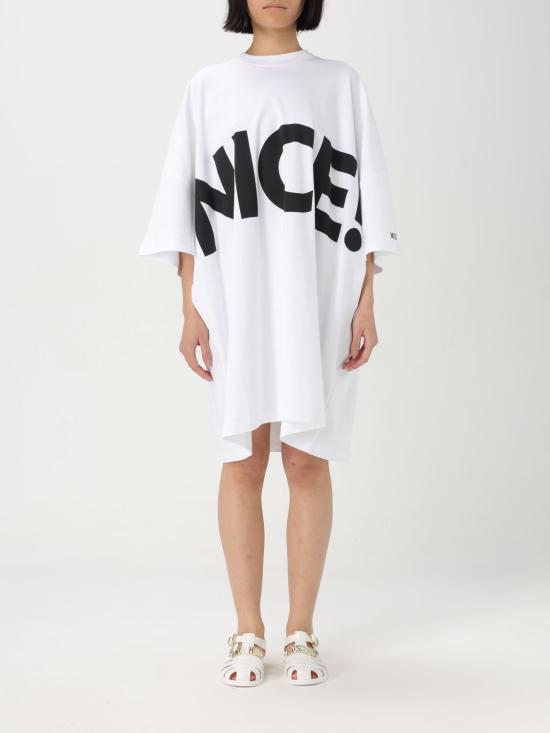 25SS 모스키노 롱 원피스 04450442 1001 White