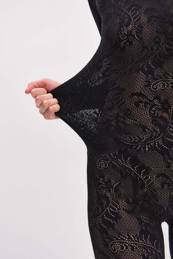  모노수트 바디수트 티셔츠 심리스 바디수트 블랙 - MONOSUIT