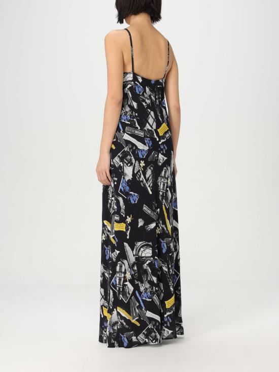 25SS 모스키노 롱 원피스 04643243 1555 Black - MOSCHINO