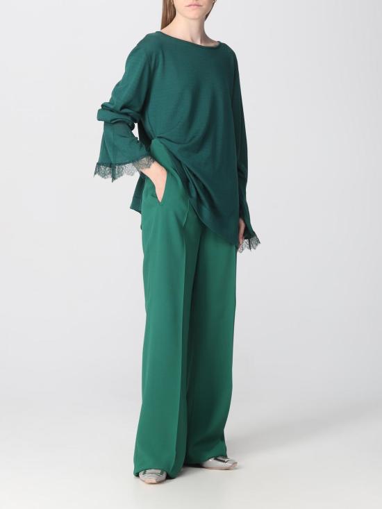 25FW 알베르타 페레티 스트레이트 팬츠 03116618 389 Green - ALBERTA FERRETTI