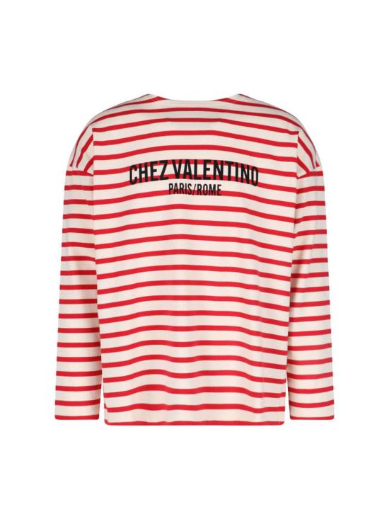 25SS 발렌티노 가라바니 긴팔 티셔츠 6V3MG16RAPVRHK RED