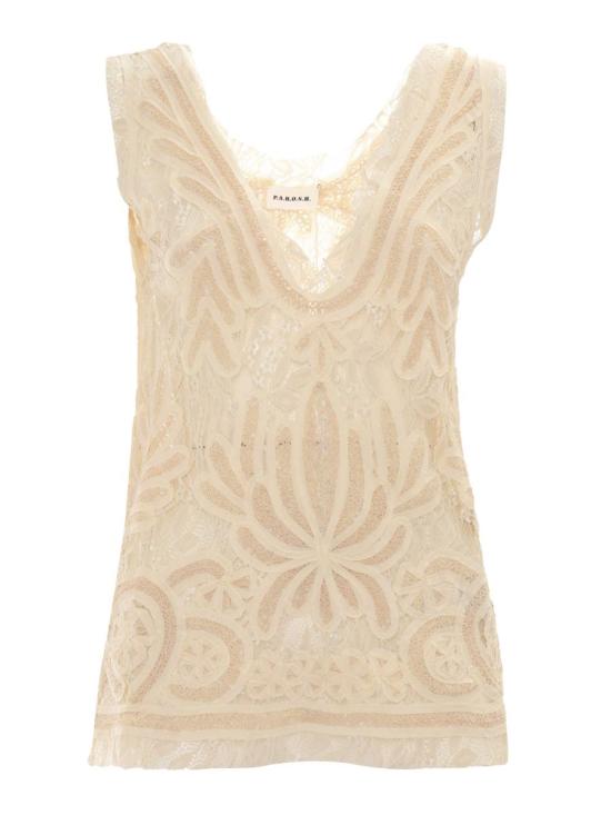 25SS 파로쉬 민소매 티셔츠 NIXIE D311641 101 233824 Beige