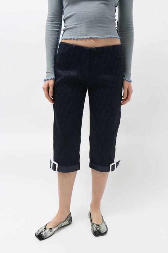  슈퍼 야야 크롭 팬츠 슈퍼야야 판타쿠르 벨트팬츠 - SUPER YAYA