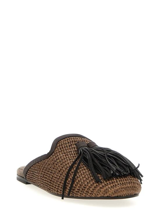 25SS 브루넬로 쿠치넬리 플랫 슈즈 MZ39C2938C193 BROWN - BRUNELLO CUCINELLI