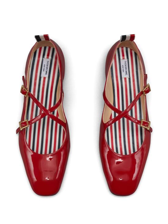 25SS 톰브라운 THOM JOHN 톰 존 발레 플랫 슈즈 FFD143A00216 602 RED - THOM BROWNE