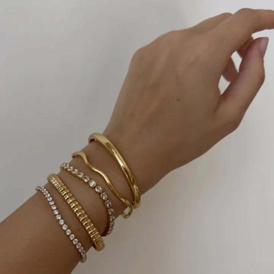  Lola 커프스 링크/타이 홀더 롤라 테이트 돔 팔찌 골드 - OTHER BRANDS