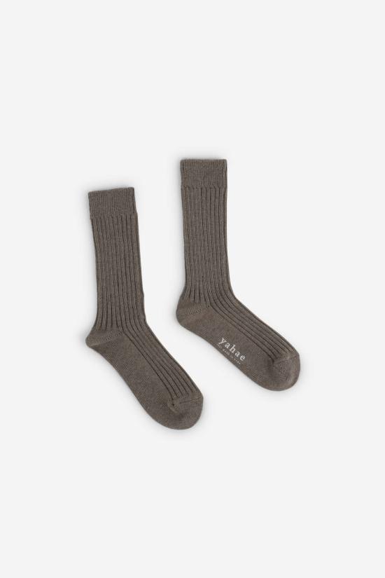 YAMAYA SOCKS 양말 야마야  야크 리브  그레이/브라운/그린 - OTHER BRANDS